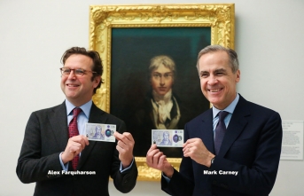 İngiltere'de yeni 20 sterlinlik banknotu piyasaya çıktı