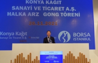 Borsa İstanbul'da gong Konya Kağıt AŞ için...