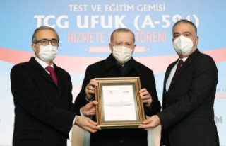 Test ve Eğitim Gemisi TCG Ufuk hizmete girdi