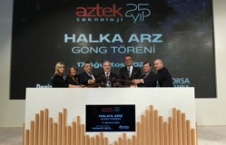 Borsa İstanbul'da gong Aztek Teknoloji için...