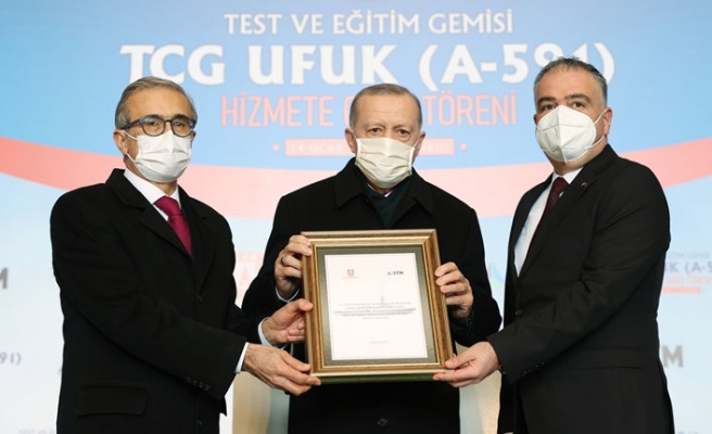 Test ve Eğitim Gemisi TCG Ufuk hizmete girdi