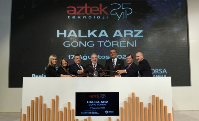 Borsa İstanbul'da gong Aztek Teknoloji için çaldı